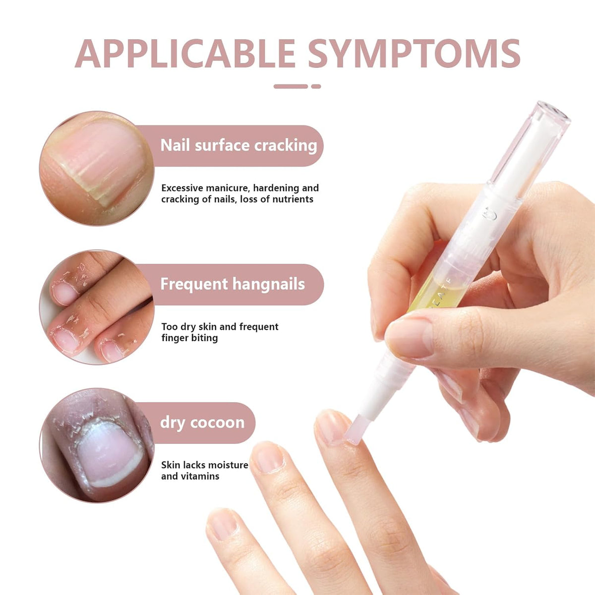 Rejuvenation Nail Growth Pen,Radiant Nail Growth & Strengthening Oil Pen with Cuticle Care and