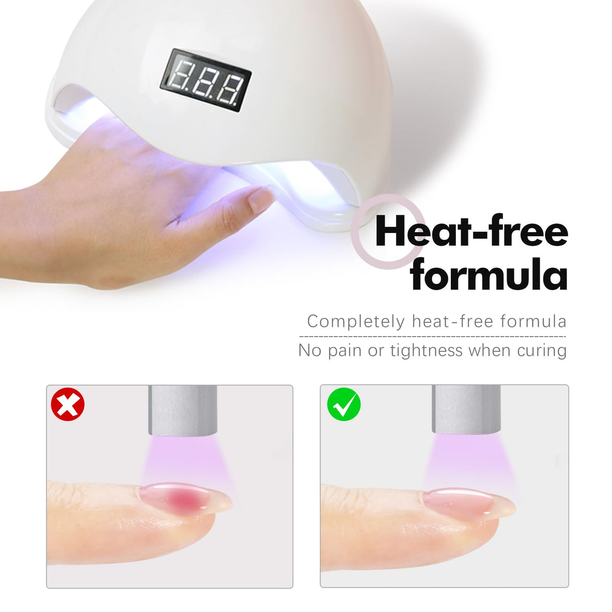 FZANEST Heat-Free Builder Nail Hard Gel For Nails Extension Sculpting Overlay Cool Nude Hema