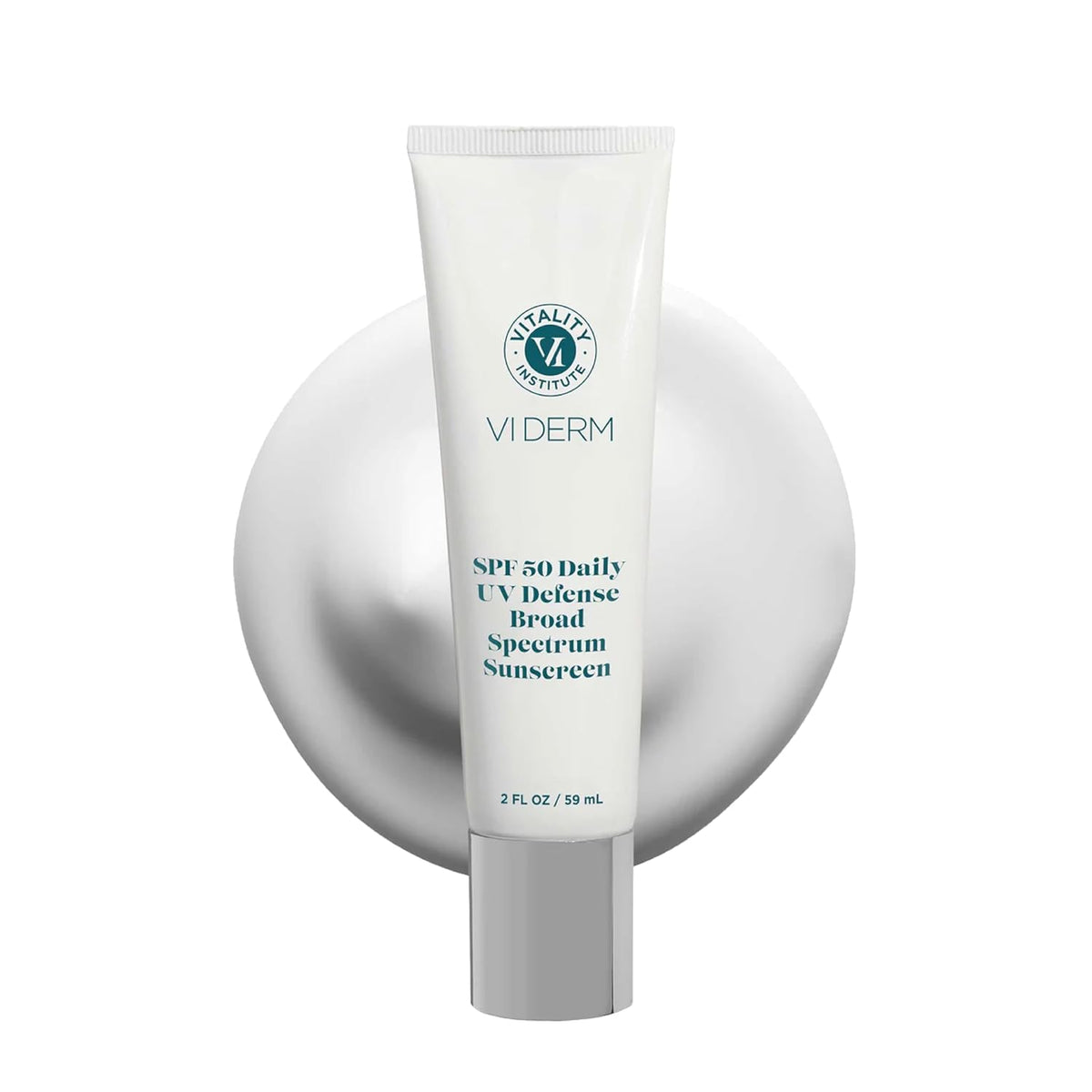 VI Derm SPF 50 Daily UV Defense Sunscreen - Broad Spectrum Sunblock for Face & Body - Lightweight
