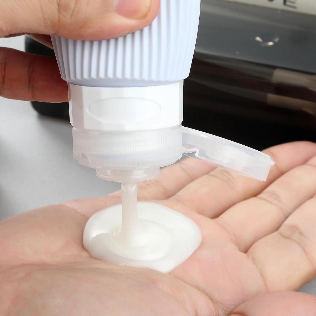 16 Pack Travel Bottles Set, TSA Approved Leak Proof Silicone Squeezable Containers for Toiletries