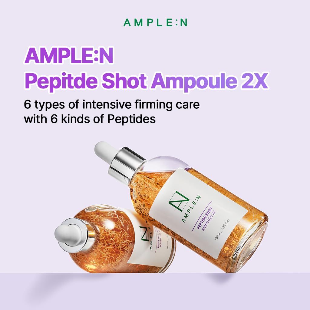 AMPLE:N Peptide Shot 2X Ampoule – Intensive Age Defying Concentrate Face Serum with Peptide Threads