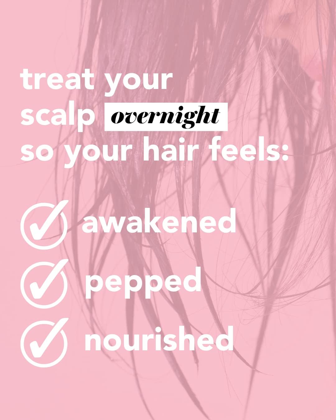 Saturday Skin Scalp + Hair Strengthening Peptide Treatment Overnight Serum Awakened Pepped