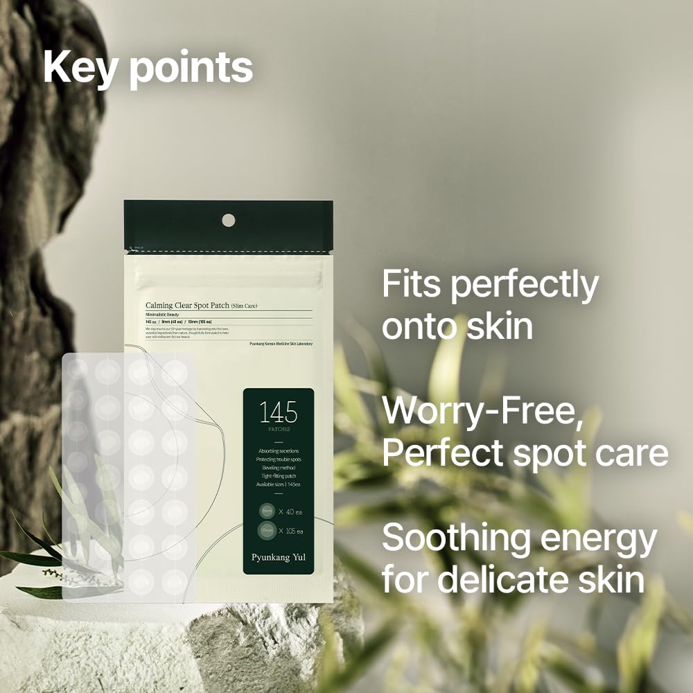 Pyunkang Yul PKY Calming Clear Spot Patch (Slim Care)145 count Quick, Adhesive & Invisible Oval Fit