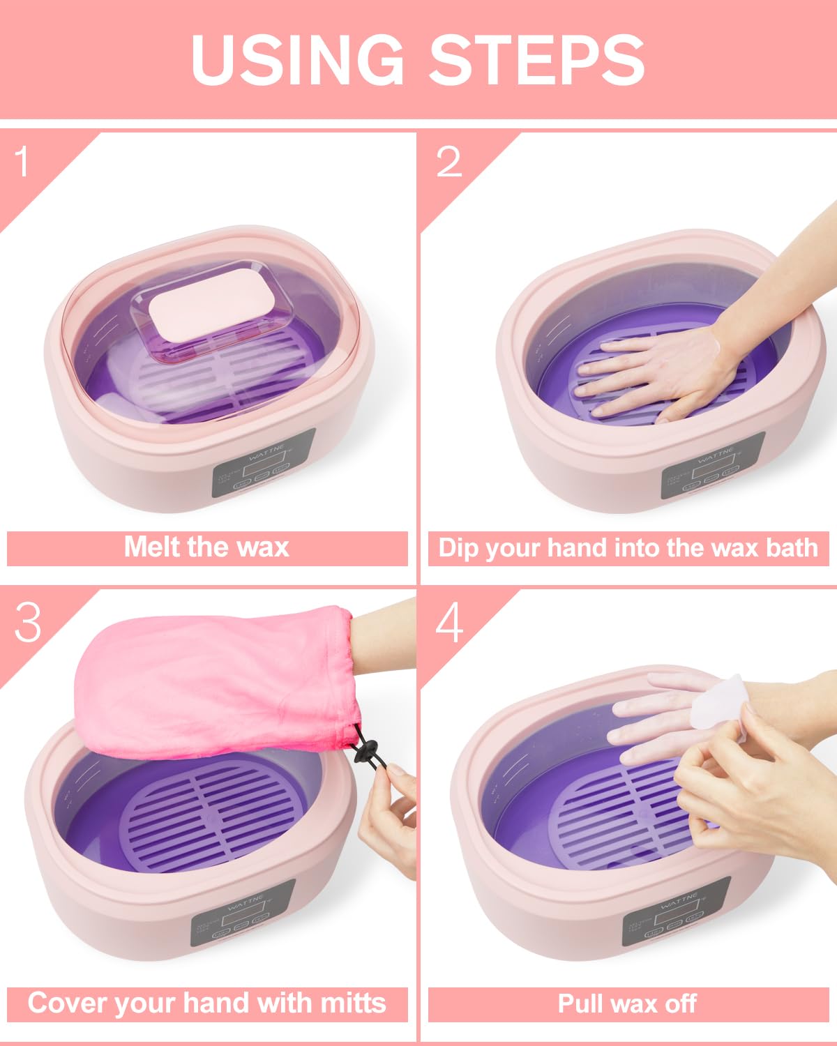 Paraffin Wax Machine for Hand and Feet -Paraffin Wax Warmer Moisturizing Kit Auto-time and Keep