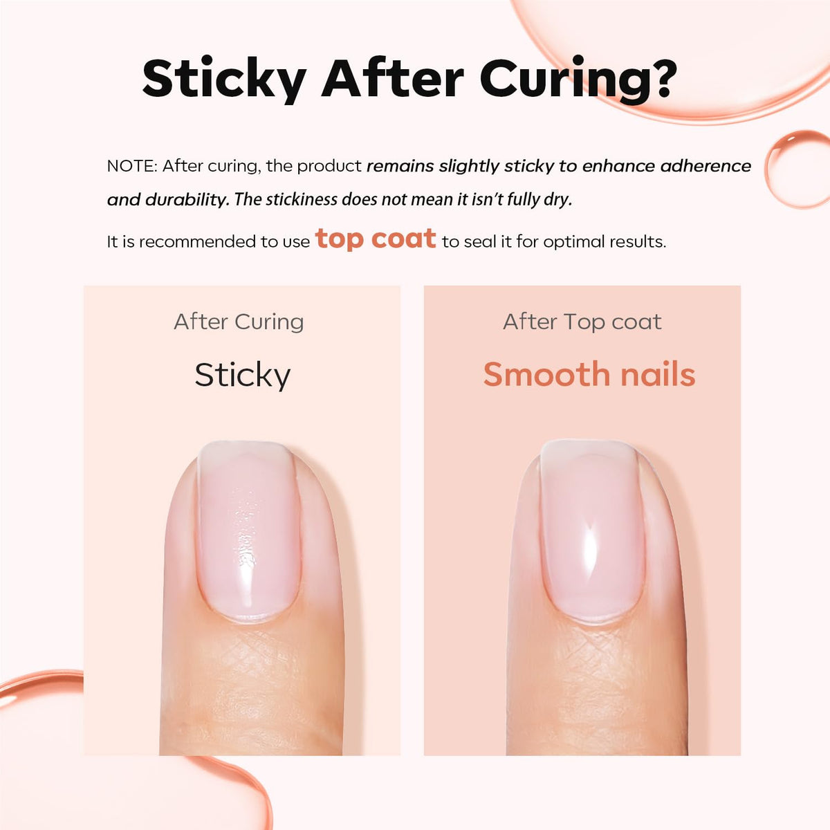 modelones Builder Nail Gel, 8-in-One Sheer Nude Pink Builder, Apricot Blush Pink Rubber Base for