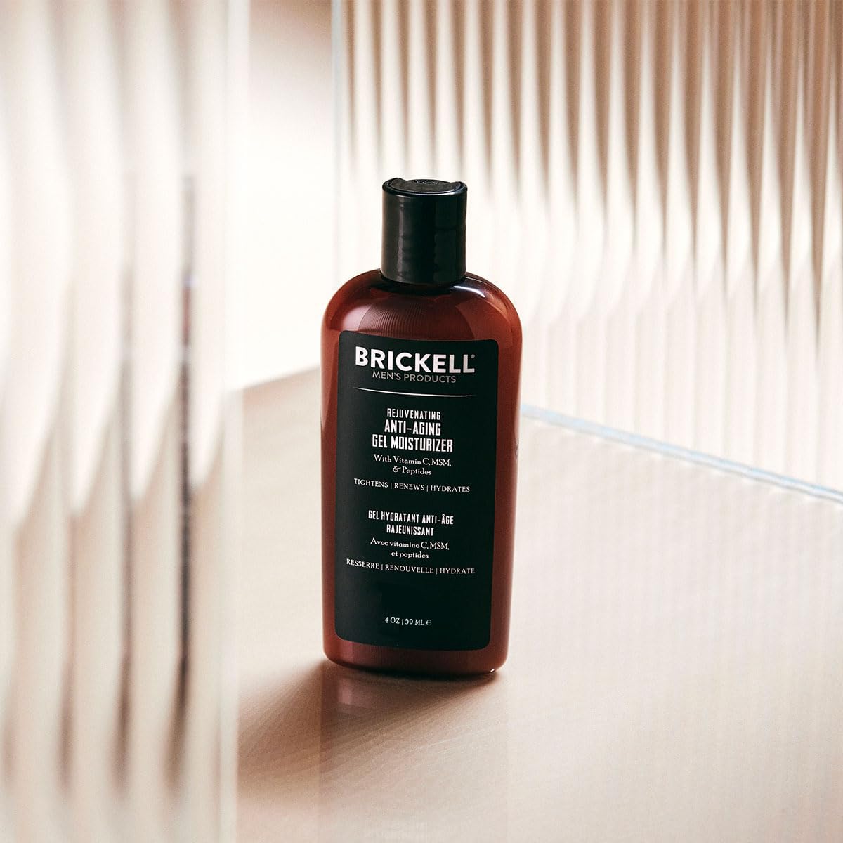 Brickell Men's Rejuvenating Anti-Aging Gel Moisturizer For Men, Natural and Organic, Fast Absorbing