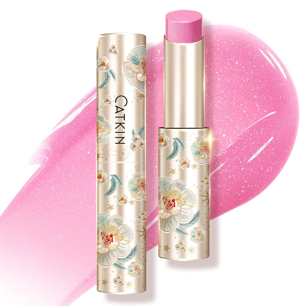 CATKIN Glossy Lip Balm Ultra Hydating Glow Lip Tinted Jelly Plumping Melting Balm Shea Butter