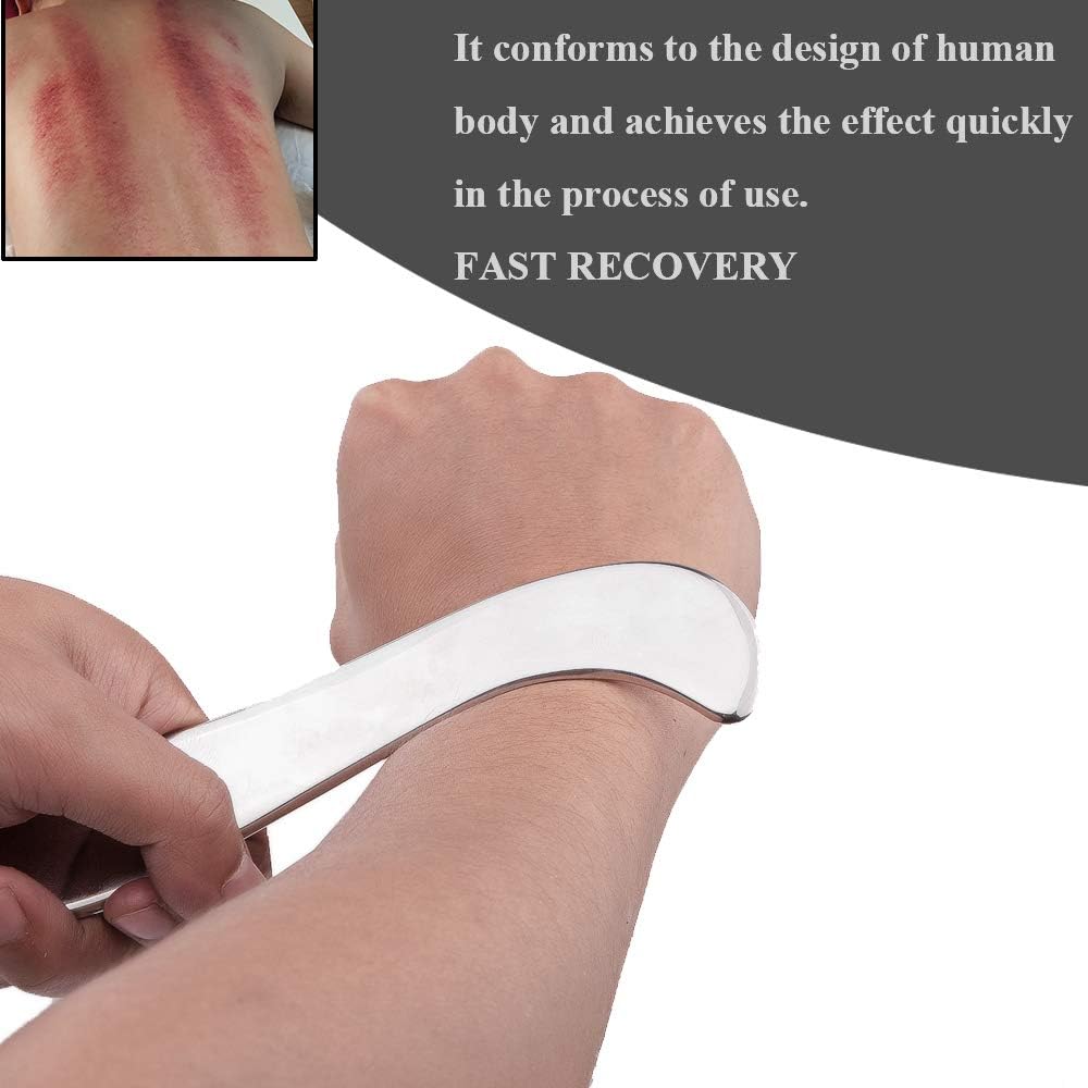 FeelFree Sport Stainless Steel Guasha Scraping Massage Tool-Muscle Scraper Tool for Soft Tissue