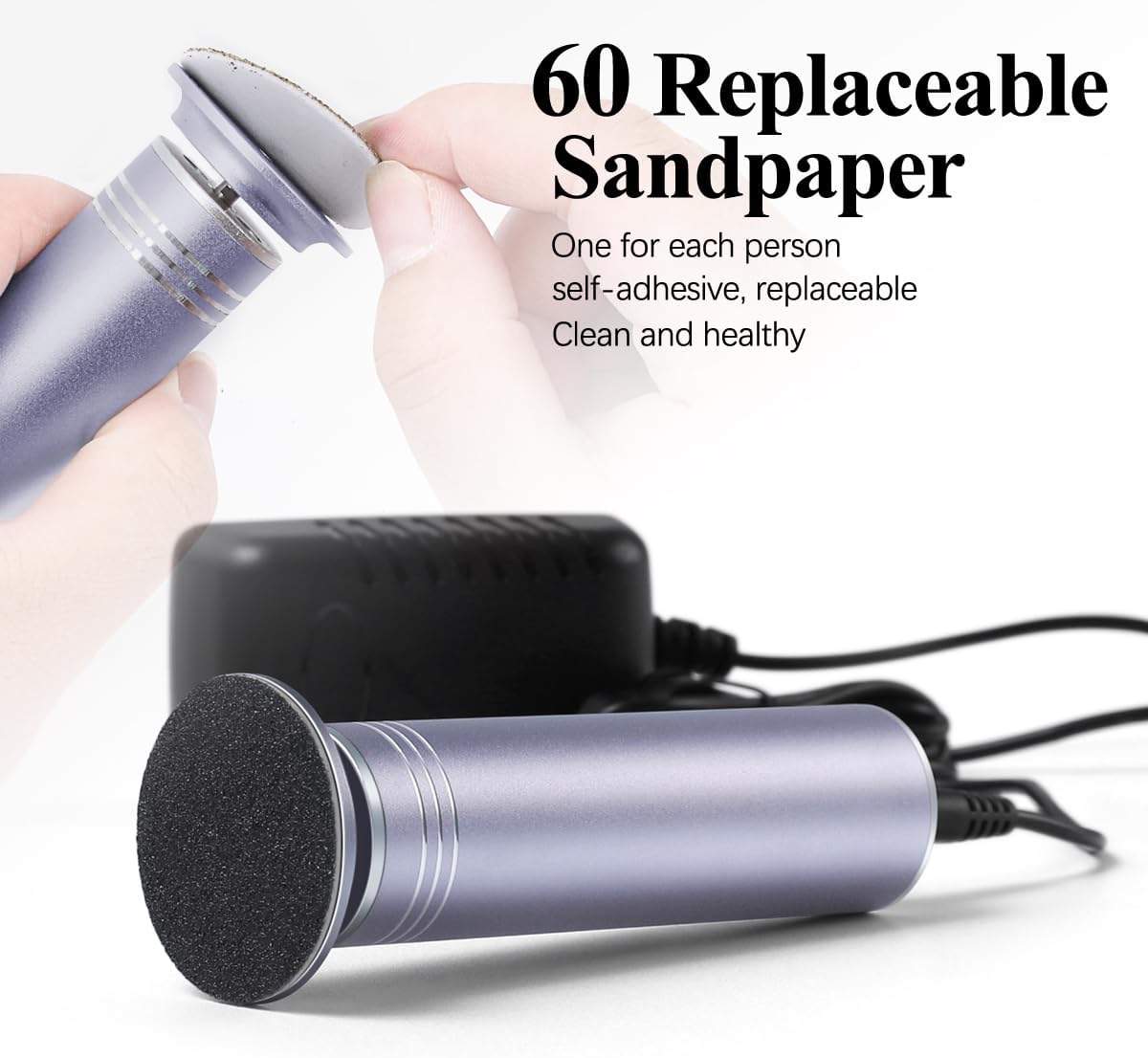 Upgraded Electric Callus Remover for Feet 1200rpm, Adjustable Speed Professional Electric Foot