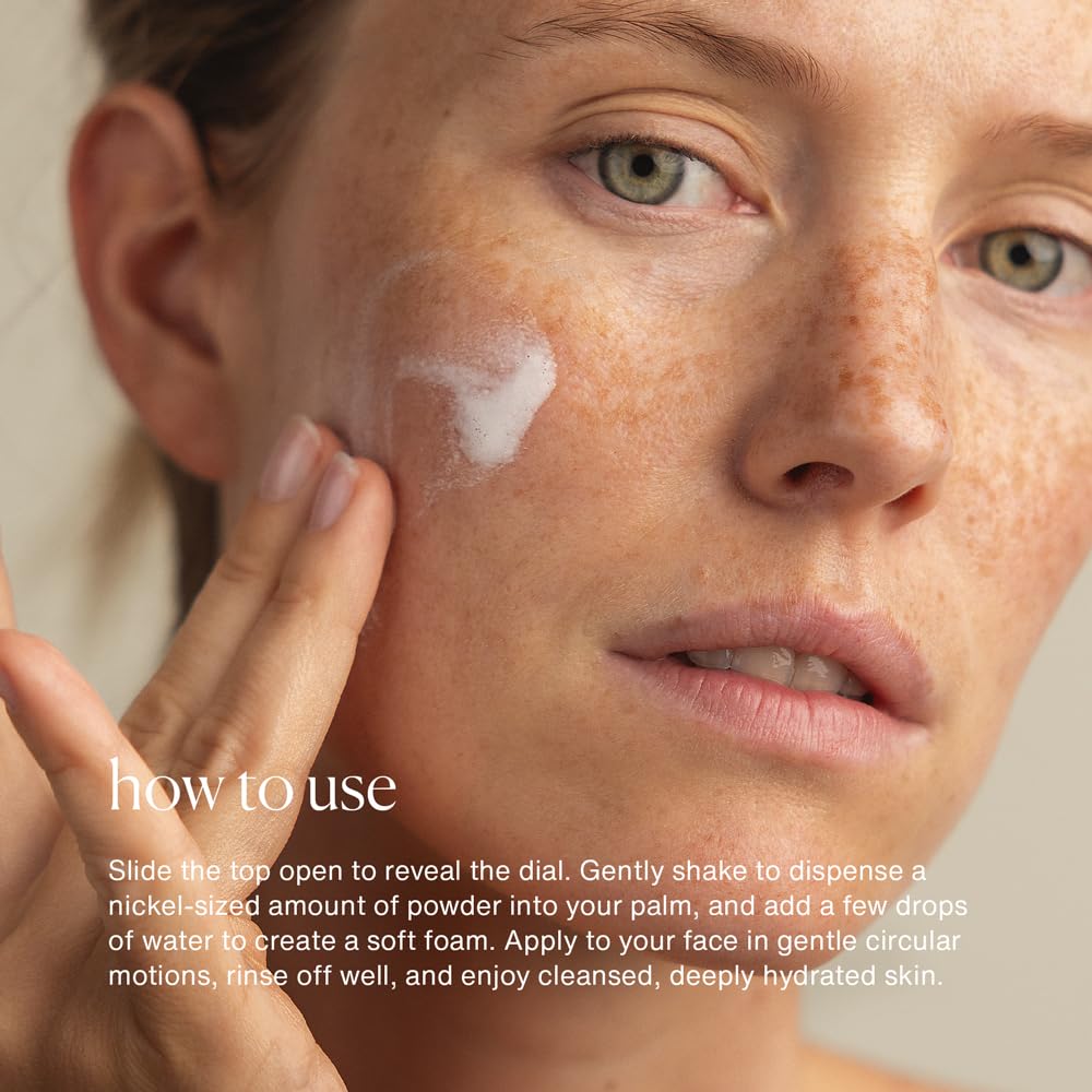 evolvetogether x Joanna Czech Rosemary Enzyme Twice-Daily Face Cleanser for Women & Men |