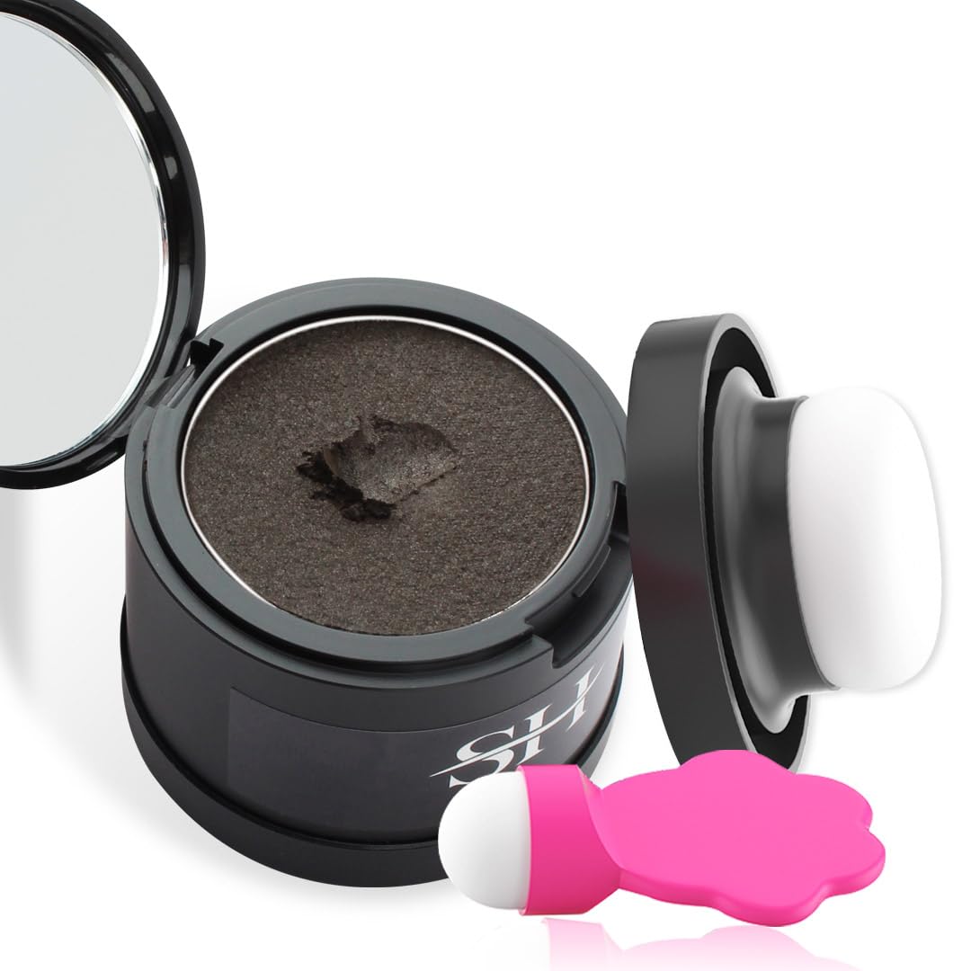 Gowwim Hairline Powder 2.0, Waterproof and Sweatproof Root Touch up Hair Color Temporary Grey Hair