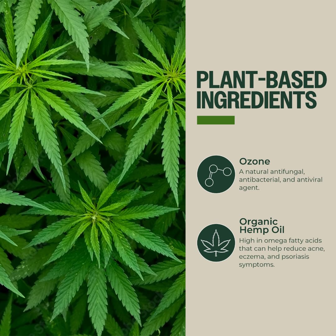 PurO3 Fully Ozonated Hemp Oil - Pure, Natural, Skin Care for Face & Body from Ozonated, Oxygenated