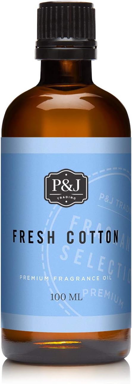 P&J Trading - Fresh Cotton Scented Oil 100ml - Fragrance Oil for Candle Making, Soap Making
