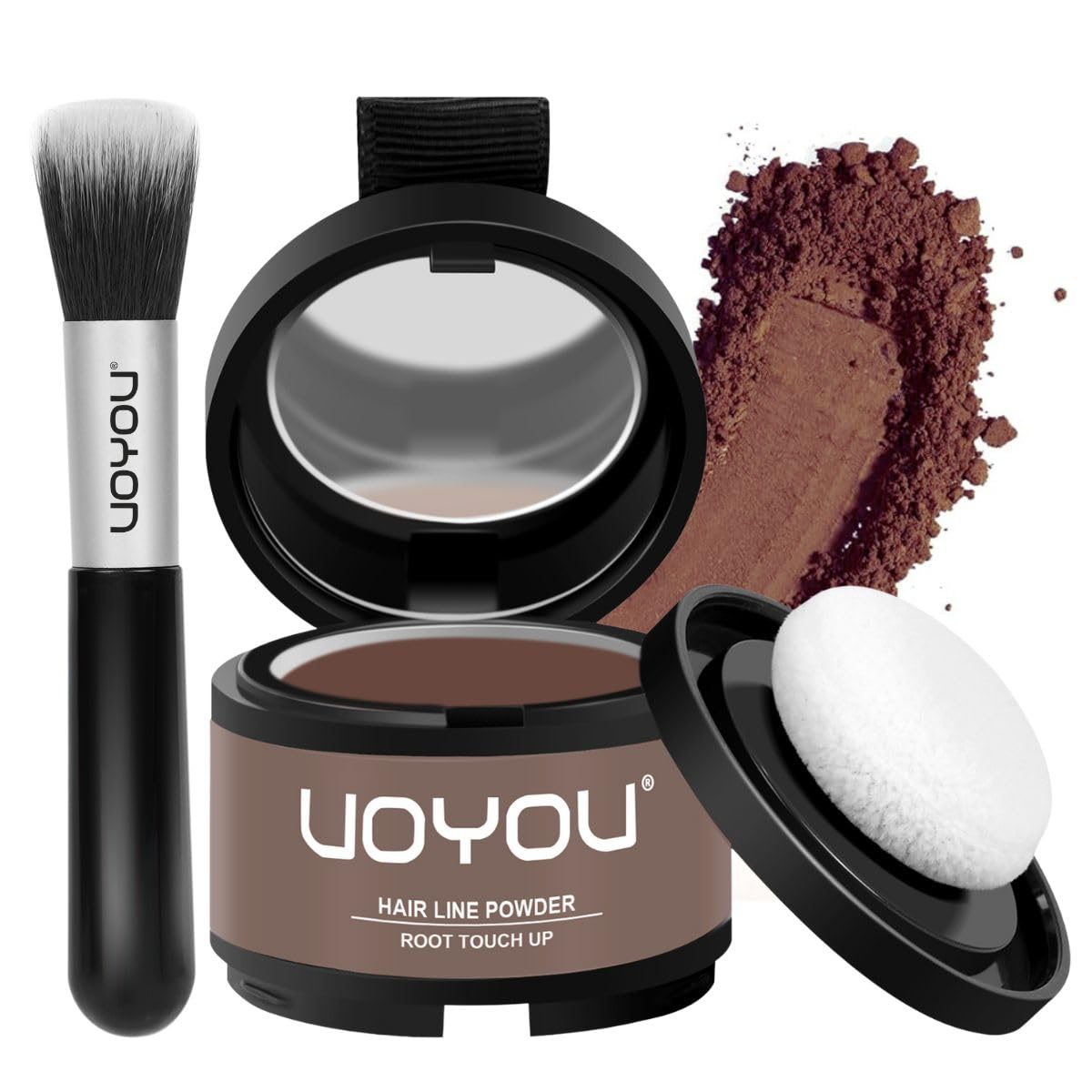 Root Touch Up Powder Instantly Conceals Hair Loss, Gray Root Cover Up Powder, Water & Sweat