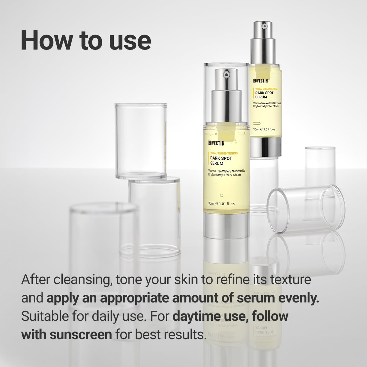 ROVECTIN Vita Dark Spot Serum for Clearing Blemish and Evening Skin Tone | Rich Vitamin C