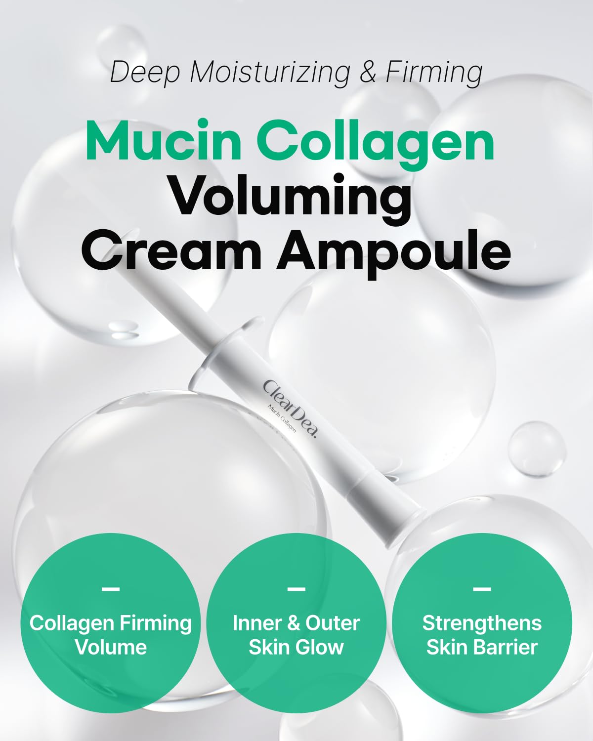 Mucin Collagen Voluming Ampoule Moisturizer Face Cream (Dual Collagen + Mucin Care) – Deep