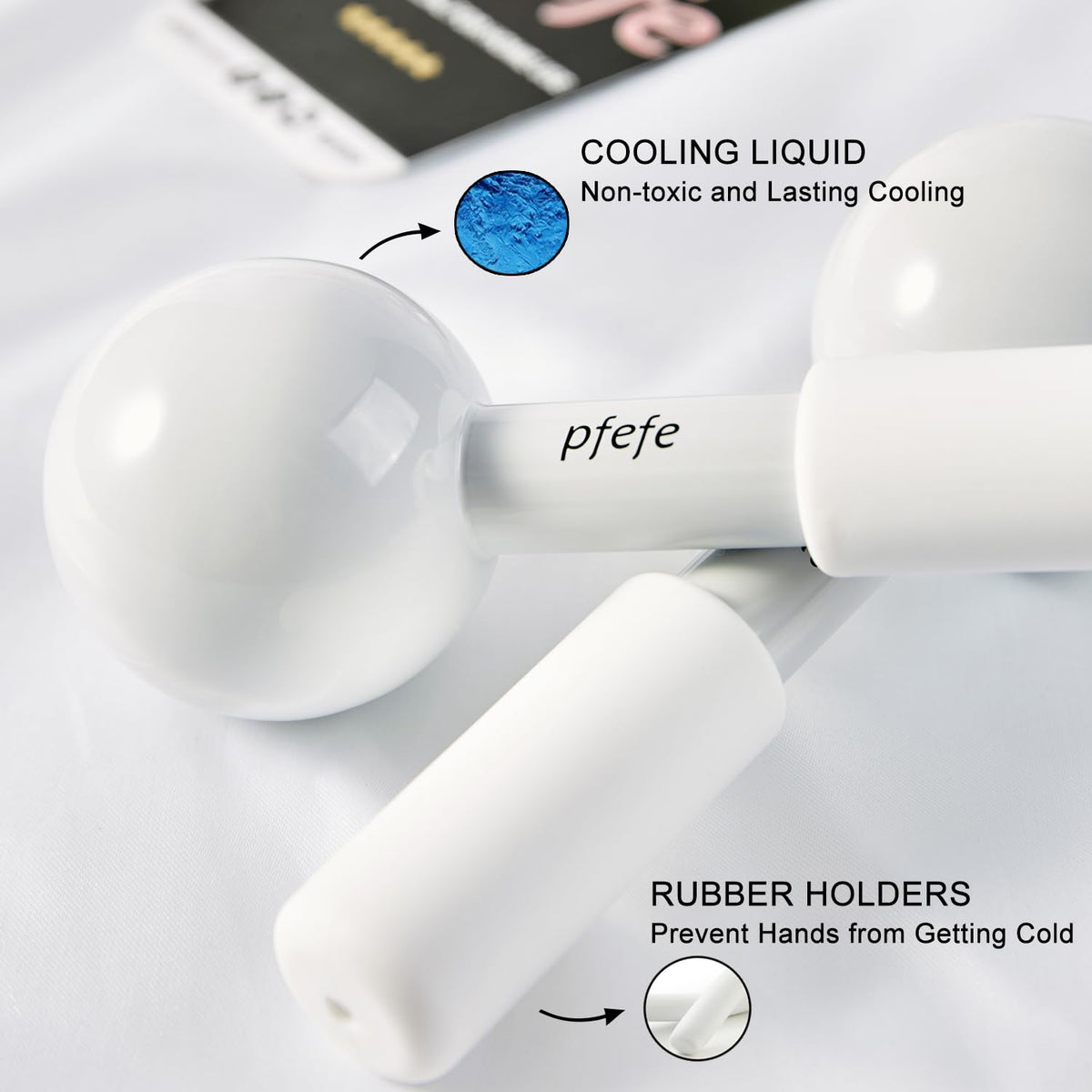 Ice Globes for Face & Eyes, Unbreakable Stainless Steel Cryo Sticks for Beauty Routines, Facials