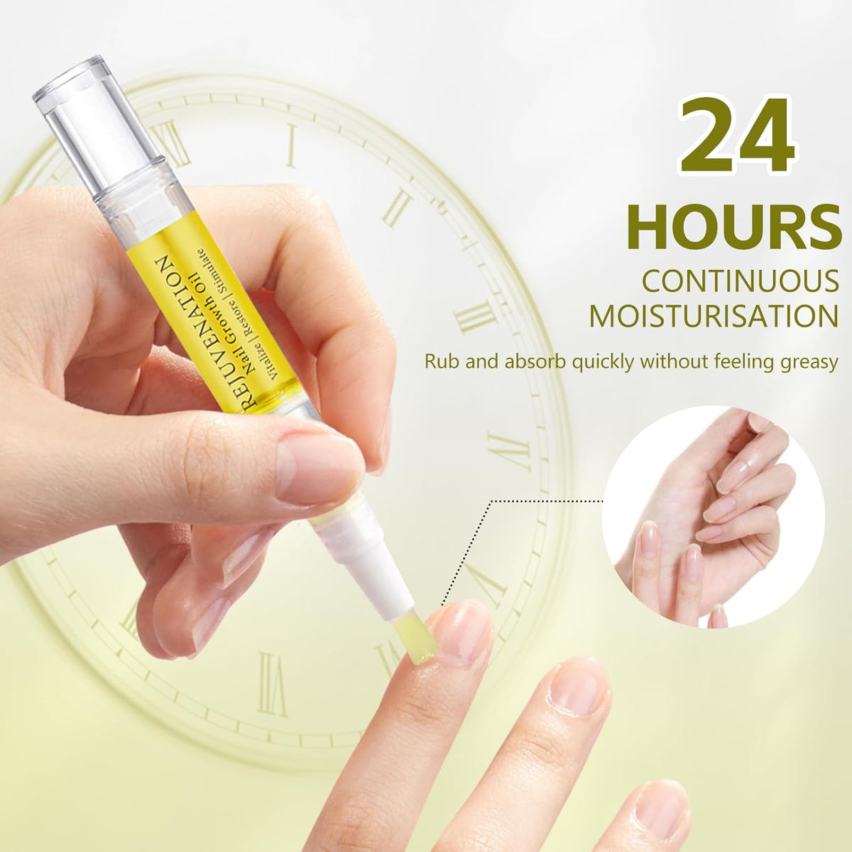 Rejuvenation Nail Growth Oil for Brittle, Peeling, Breaking, Thin Nails