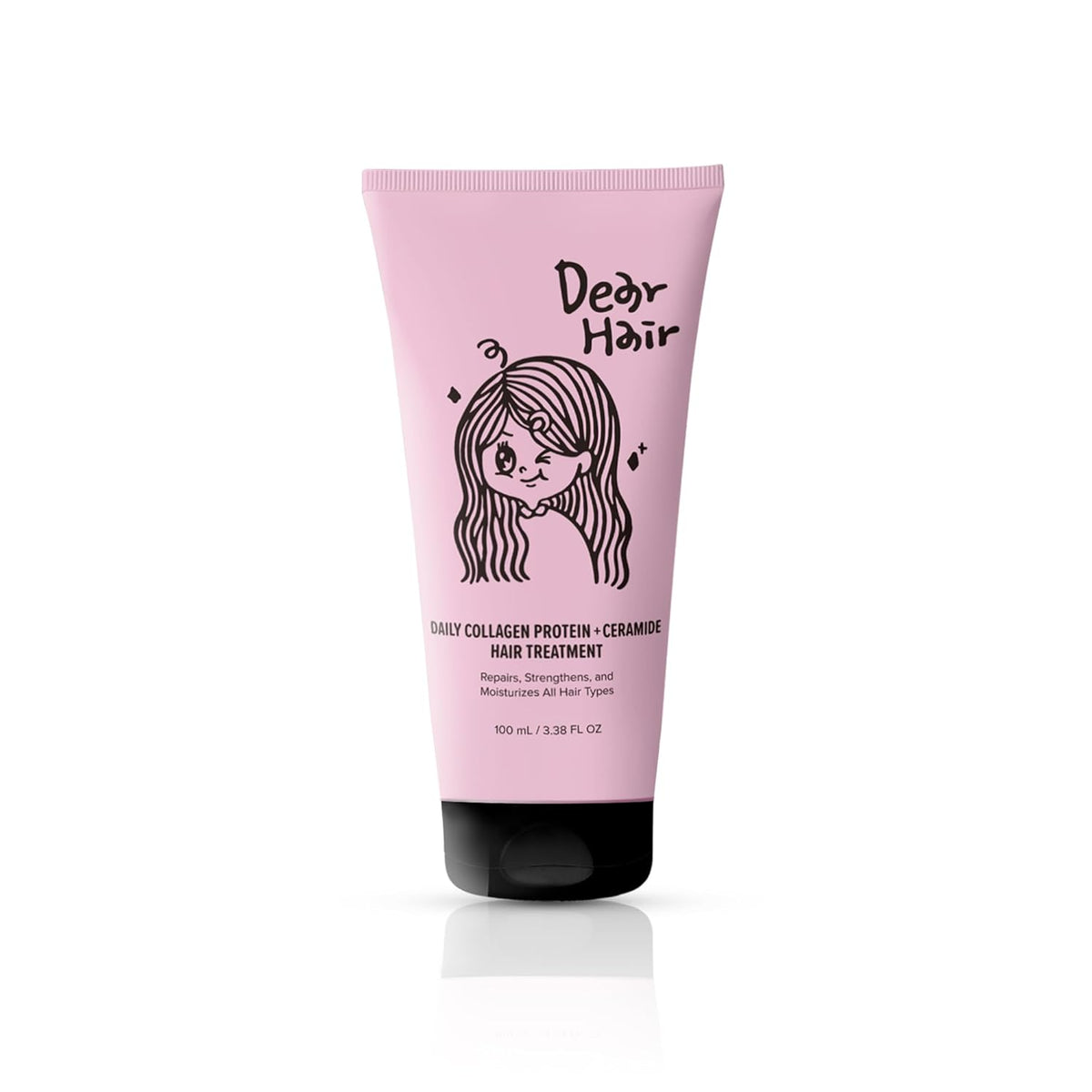 Daily Collagen Protein Ceramide Hair Treatment for Dry, Damaged Hair, Bond Repair Deep Conditioning