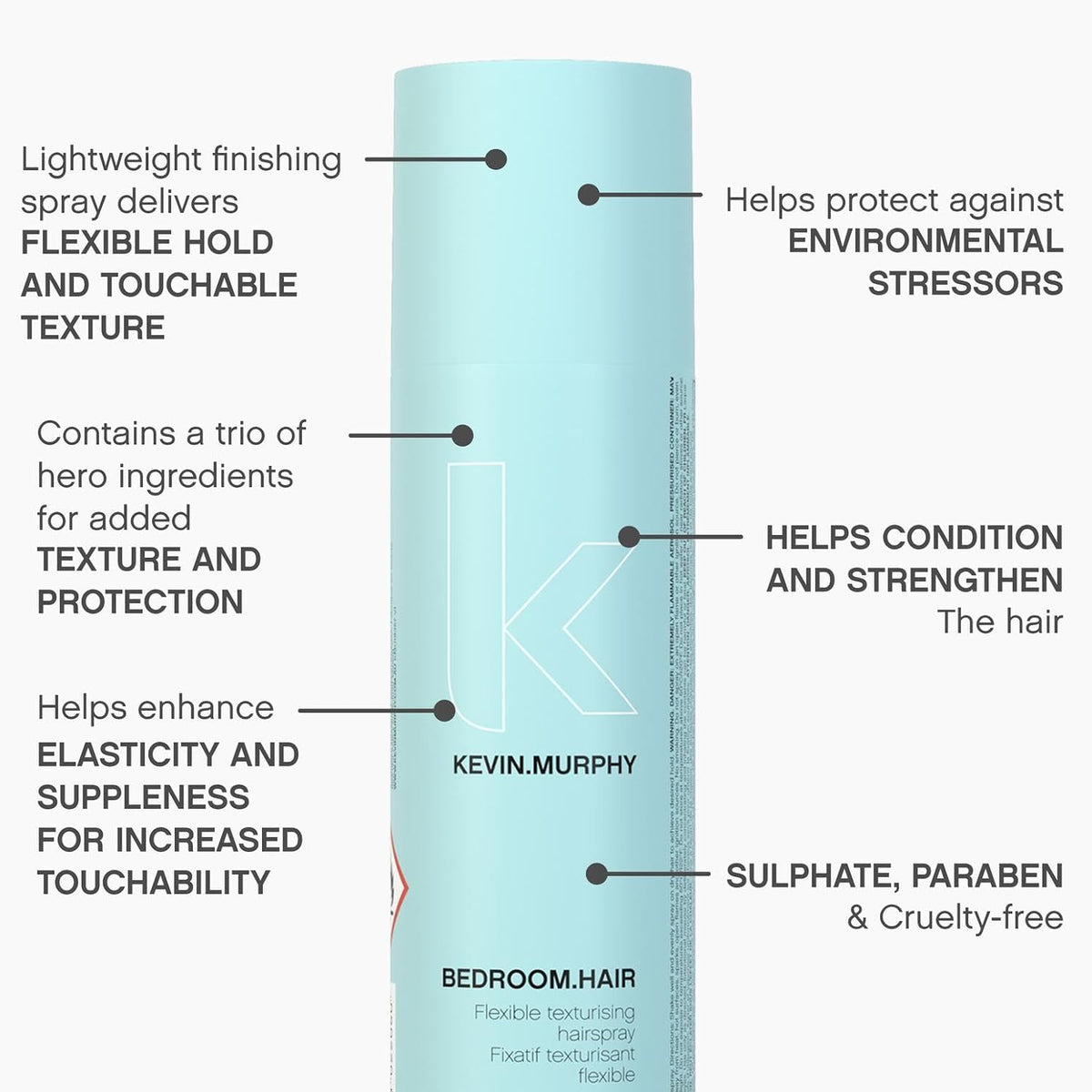 KEVIN.MURPHY BEDROOM.HAIR - Flexible Texturising Hair Spray - For All Hair Types - Hair Care for