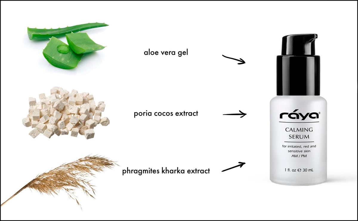 RAYA Calming Serum (504) | Calming Facial Treatment for Irritated and Sensitive Skin | Helps