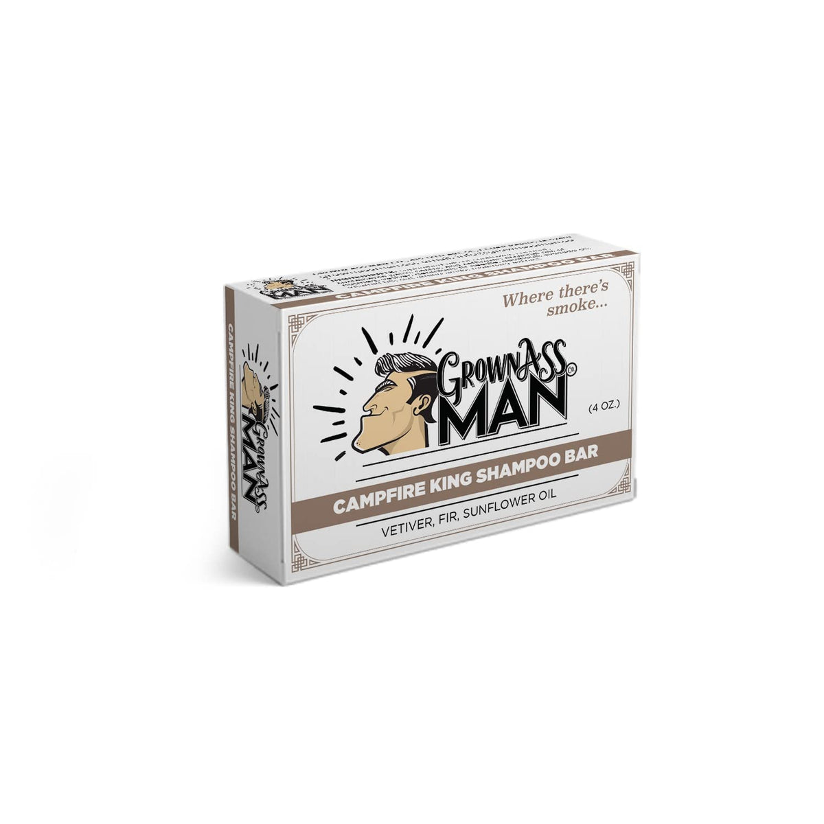 Solid Shampoo Bar Rich Lather 3 in 1: Hair, Beard & Body Wash - Plastic Free & Eco-Friendly