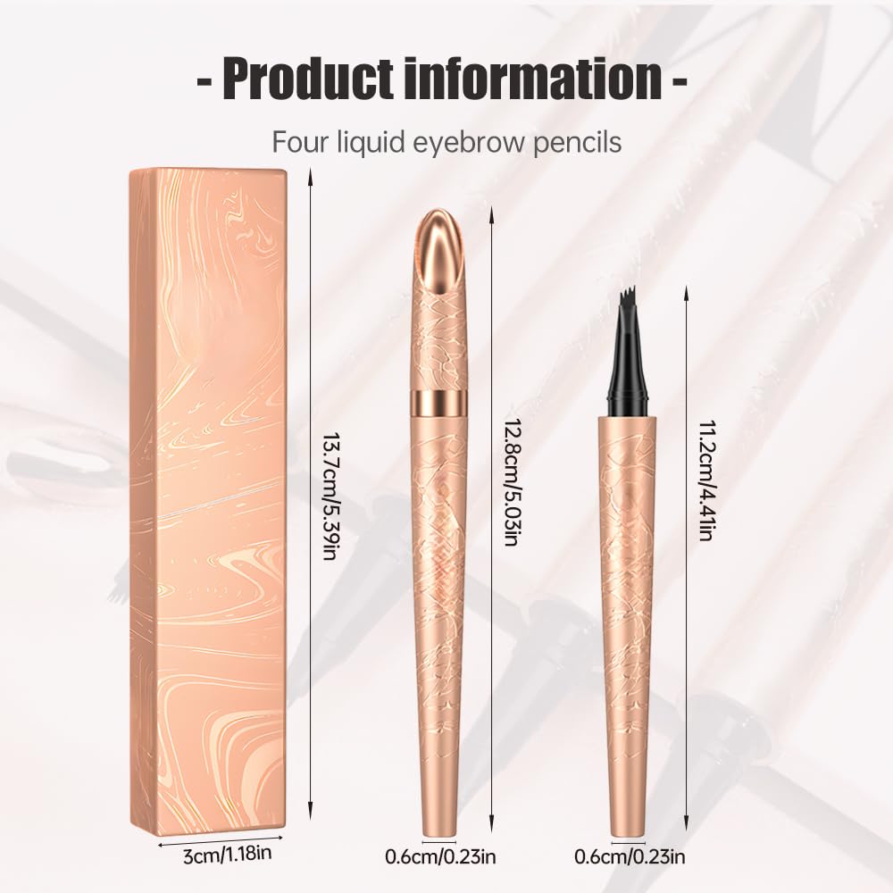 Microblading Eyebrow Pencil, 2025 New Waterproof Eyebrow Pencil, Premium Microblading Eyebrow Pen