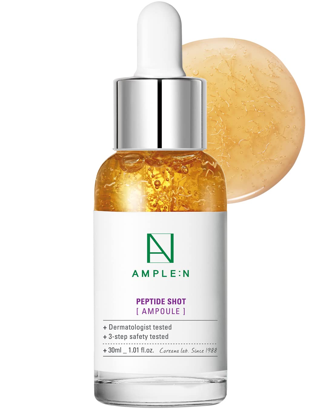 AMPLE:N Peptide Shot Ampoule - Anti-Aging Face Ampoule with Peptide Threads to Minimize Wrinkles