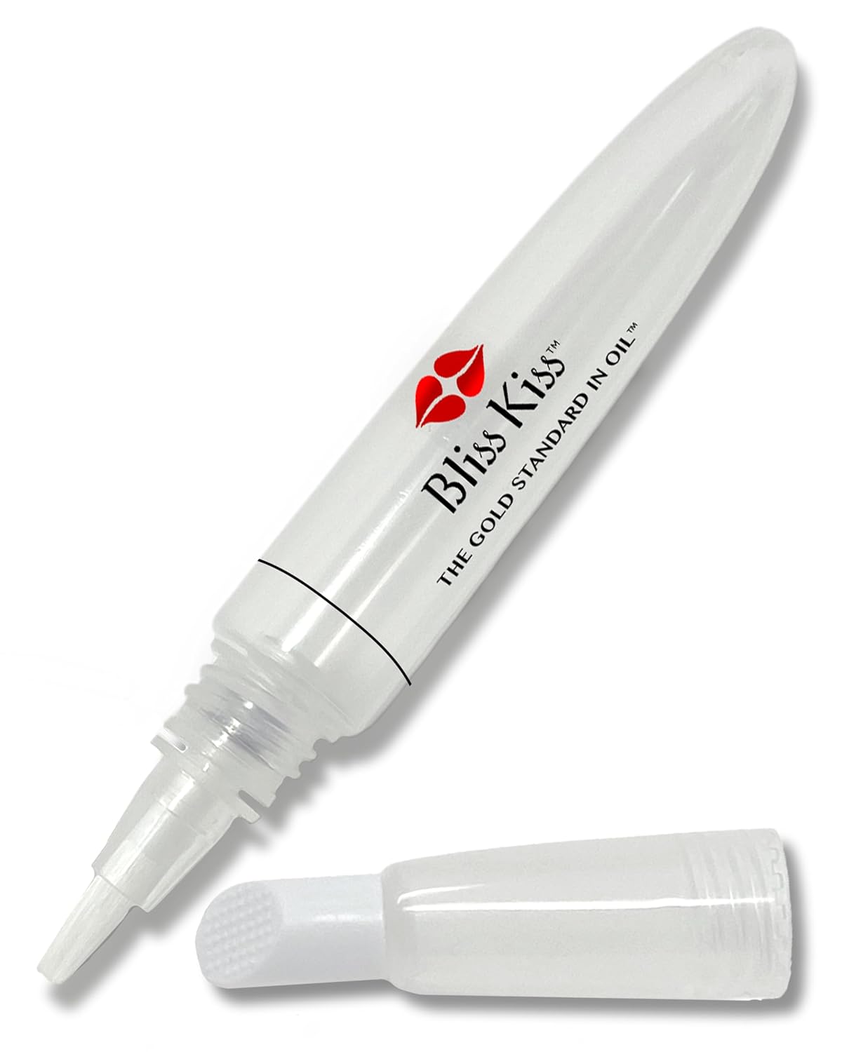 Bliss Kiss Refillable Cuticle Oil Pen for Nails - Empty 8 ml Squeeze Nail Oil Pen with brush