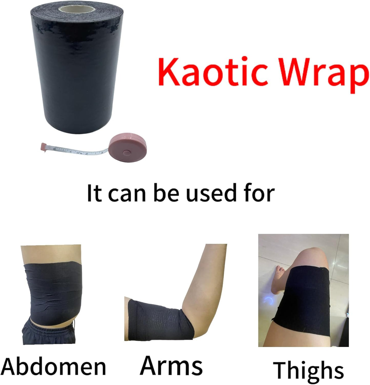 Body Stomach Compression Tape- Extra Wide Kaotic Magic Tape for Body Shaping& Workout& Sweater