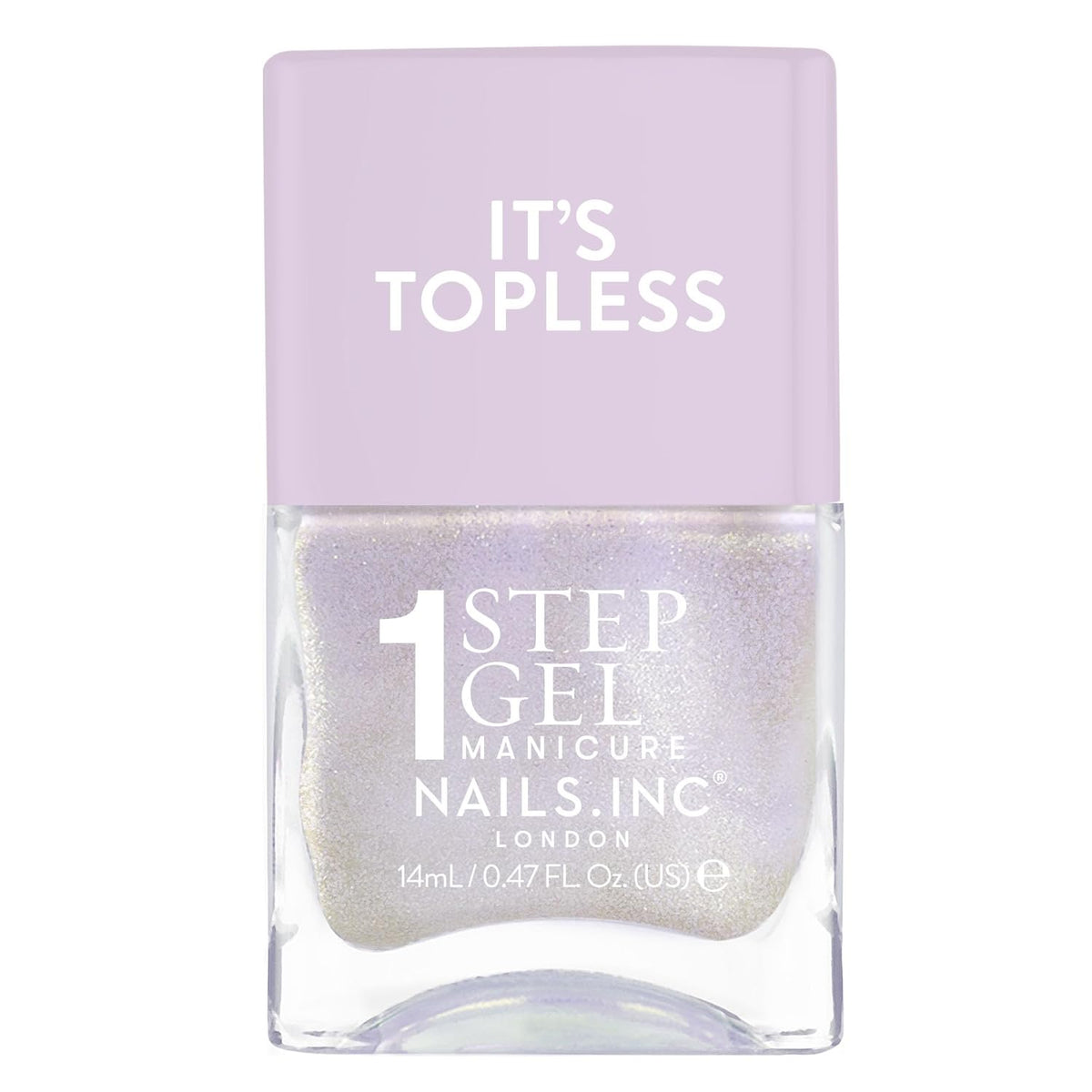 Nails Inc It's Topless Gel-Like Nail Polish, 4-in-1 Base Coat, Treatment, Color & Top Coat, Long