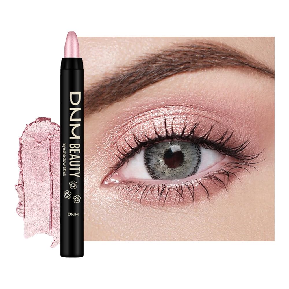 Kaely Cream Eye Shadow Sticks, Blush Pink Shimmer Eyeliner Pencil Eyeshadow Palette Makeup, Eye