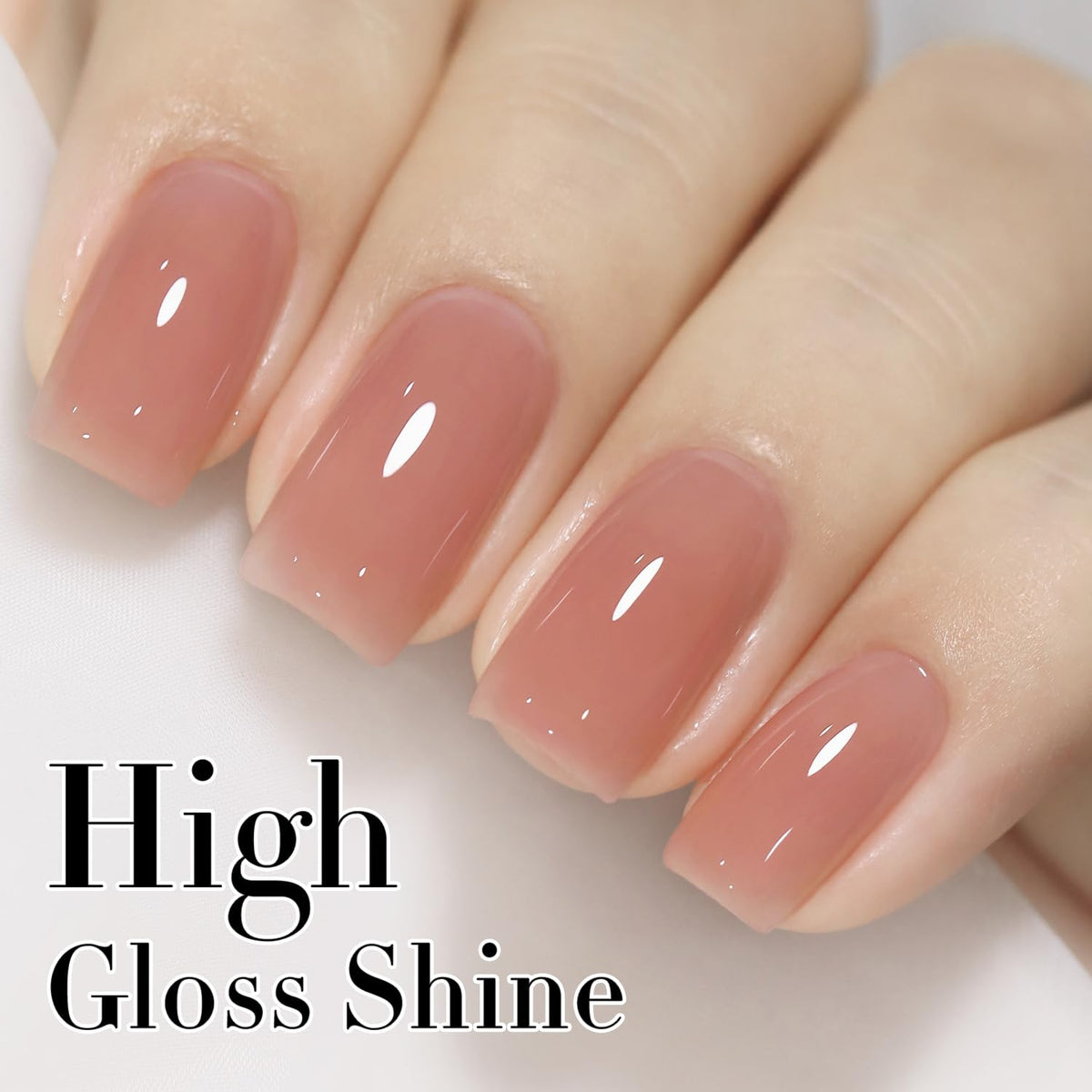 Double Rhythm 0.5Oz Translucent Gel Polish Sheer Neutral Natural Light Milky Same Color Same Bottle