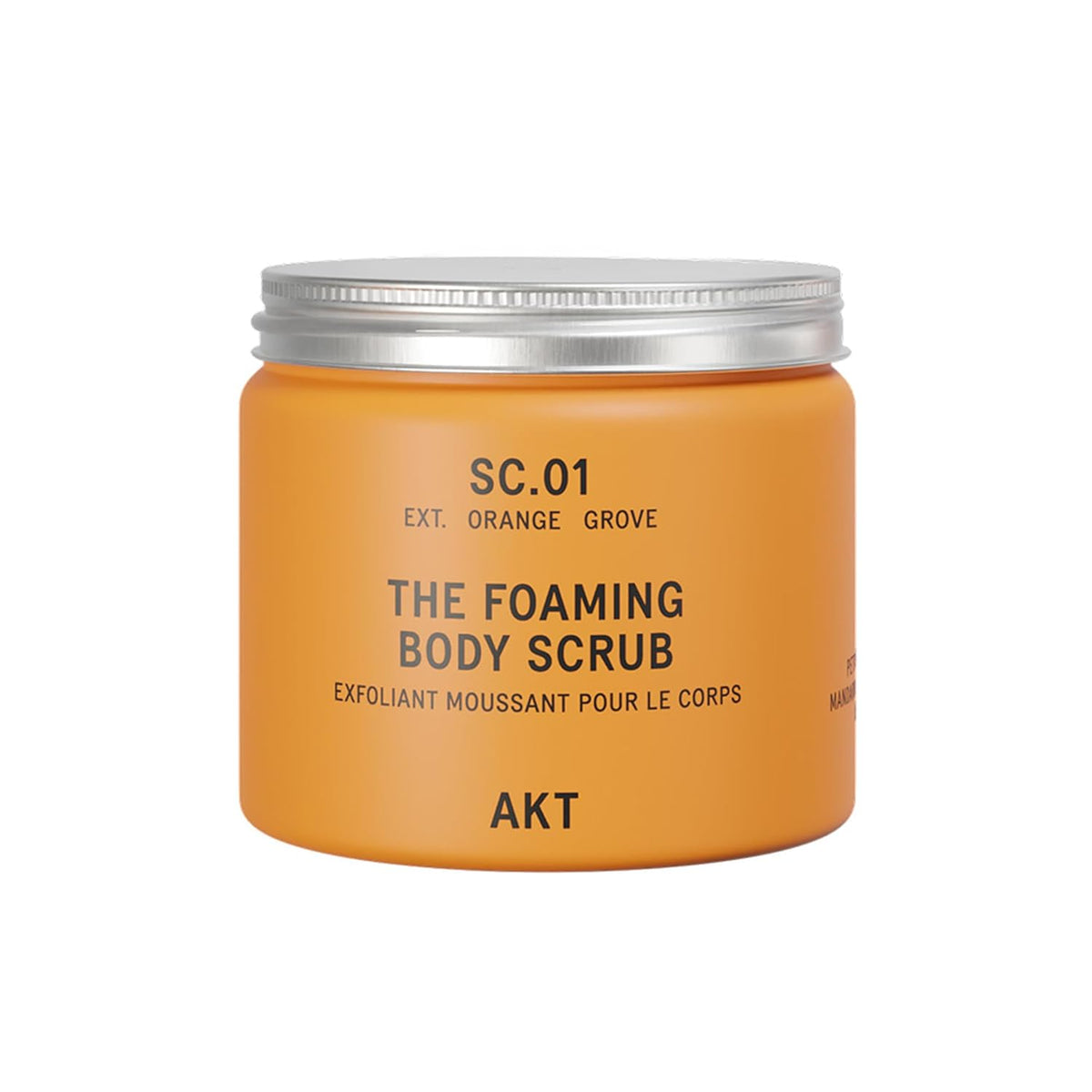 AKT The Foaming Body Scrub 8.4 Fl Oz, Skin Exfoliator, Body Scrub with Rice & Sugar, Papaya &