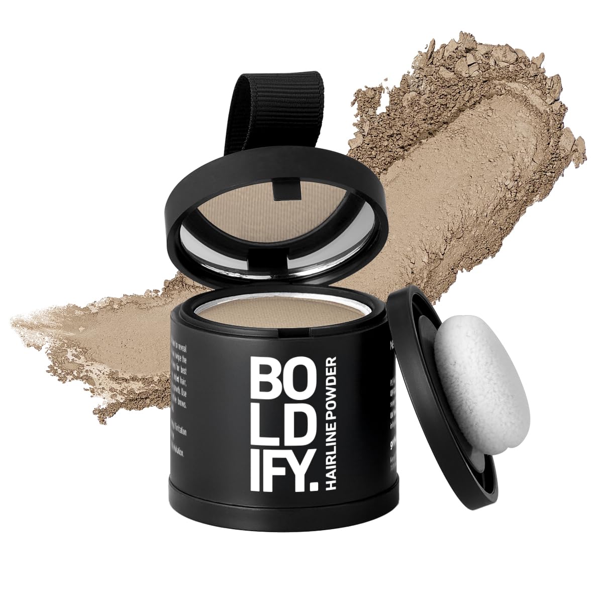 BOLDIFY Hairline Powder (LARGE, 10g) - Root Touch Up Hair Color for Gray Coverage - Bald Spot