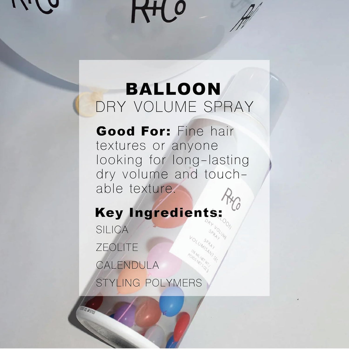 R+Co Hair Spray Set for Volume and Hold | Outer Space & Balloon Hairsprays | Instant Volume and