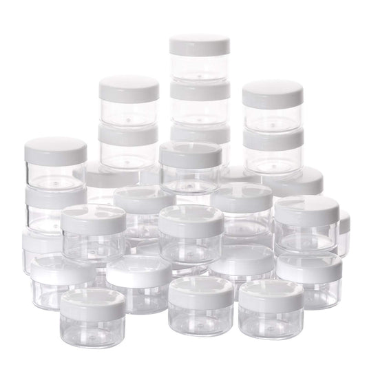 100 Count Empty Makeup Jars 15g Cosmetic Containers with Lids Leak Proof Sample Containers