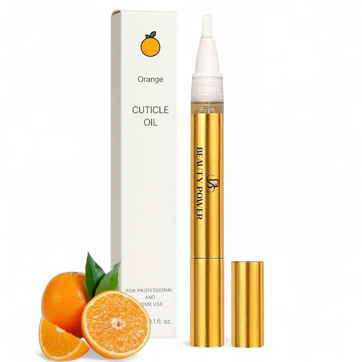 Nail Oil Cuticle Pen - Orange - Nail Strengthener & Growth Serum with Vitamin A, D, E, B5
