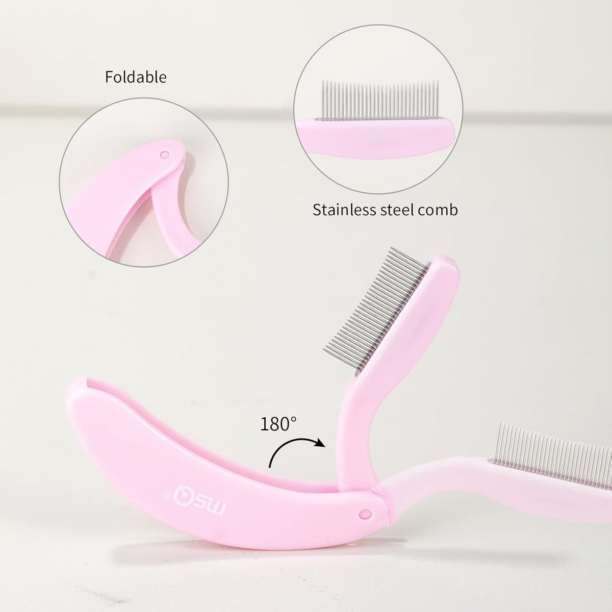 Eyelash Comb MSQ Eyelash Separator Tool Eyelash Comb Separator Folding Eyelash Brush Separator Lash