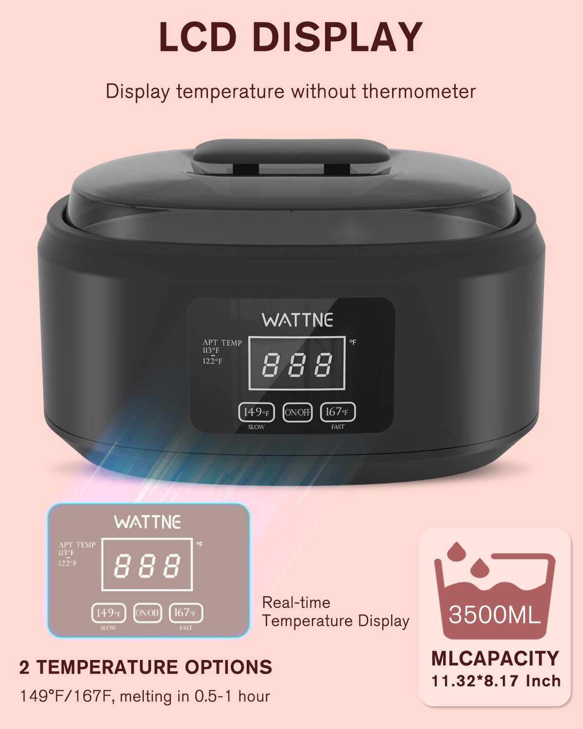 Paraffin Wax Machine for Hand and Feet -Paraffin Wax Warmer Moisturizing Kit Auto-time and Keep