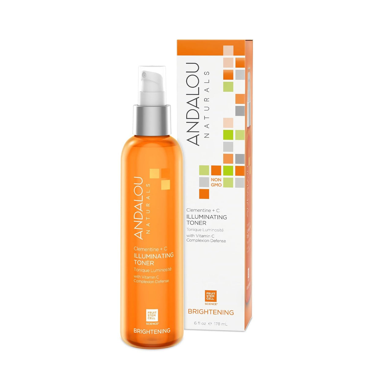 Andalou Naturals, Toner Facial Toner Helps Hydrate Balance Skin pH For Clear Bright Skin