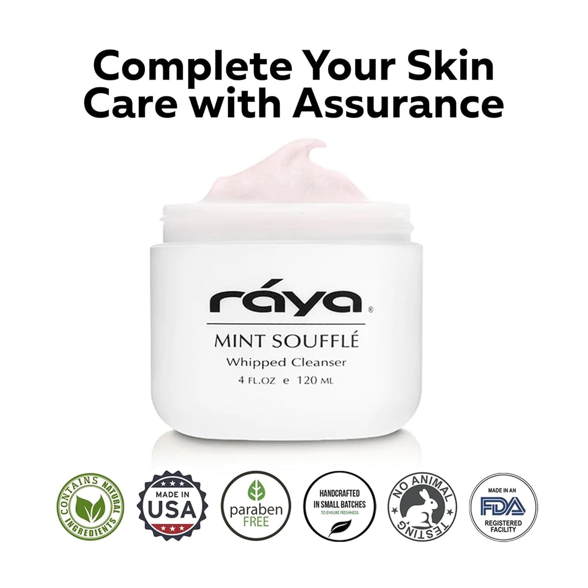 Raya Mint Soufflé Facial Cleanser (102) - Face Wash for Sensitive Skin, Combination & Oil Skin