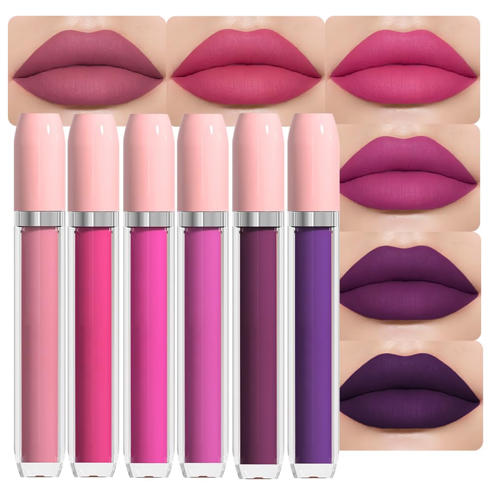 BINGBRUSH Super Matte Longwear No-Budge Stay On Smudge Proof Liquid Lipstick Long Lasting Makeup