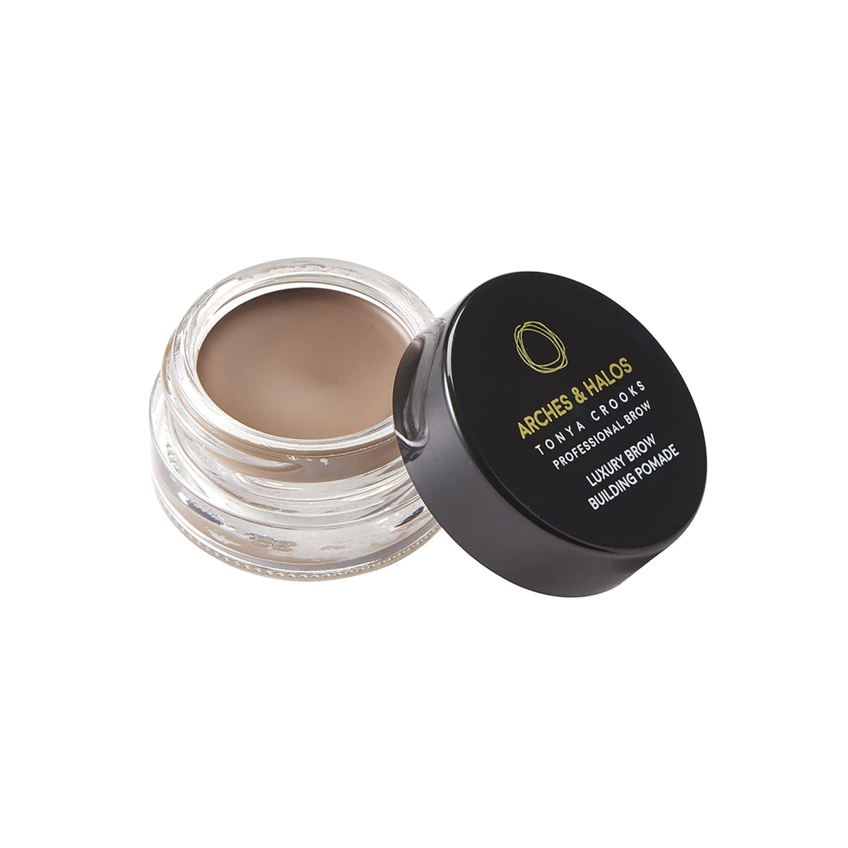 Arches and Halos Luxury Brow Building Pomade - Vegan Eyebrow Pomade - Creamy, Long Wearing Color