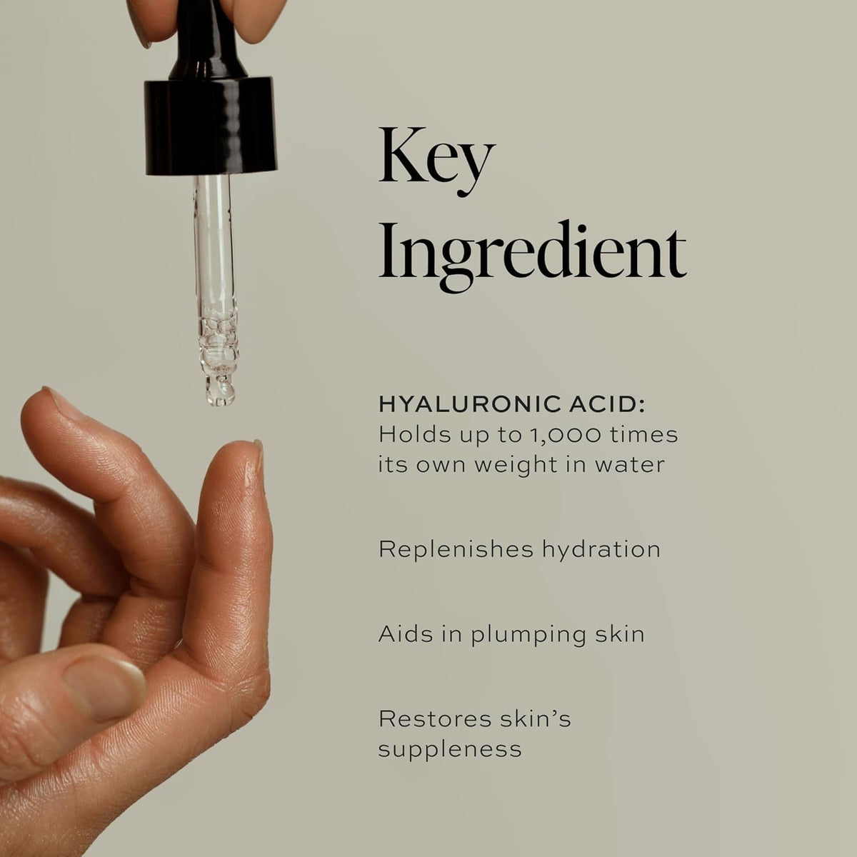 DIME Beauty Hyaluronic Acid Serum, Ultra Hydrating Face Serum with Pure Hyaluronic Acid, 1 oz / 30