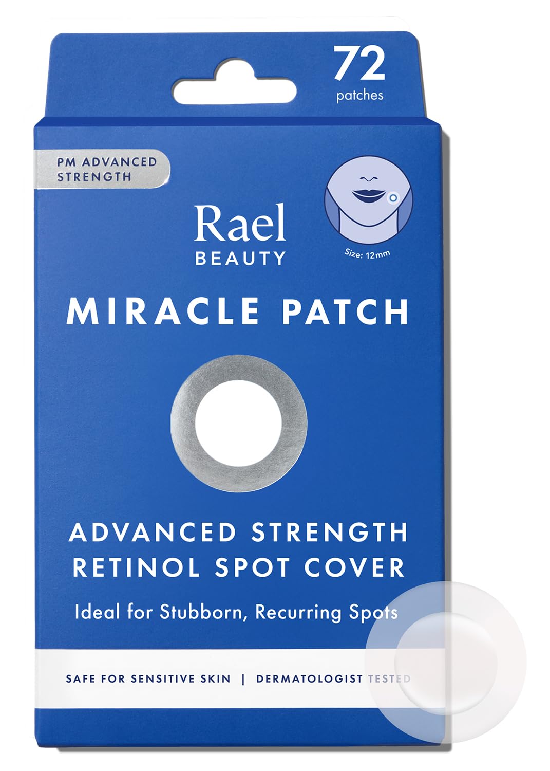 Rael Pimple Patches, Miracle Retinol Spot Cover - Hydrocolloid Acne Patch for Face, Absorbing Zits