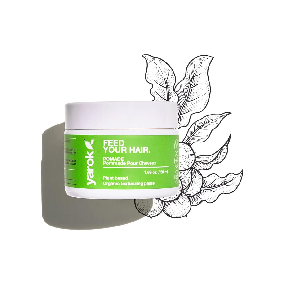 Yarok - Feed Your Hair Styling Pomade - Style, Volumize & Texturize - Firm Hold Whipped Pomade