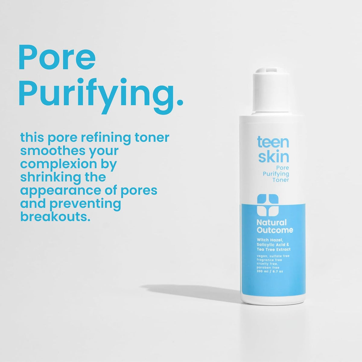 Acne Clarifying Face Toner for Teens by Natural Outcome Skin Care - Salicylic Acid Facial
