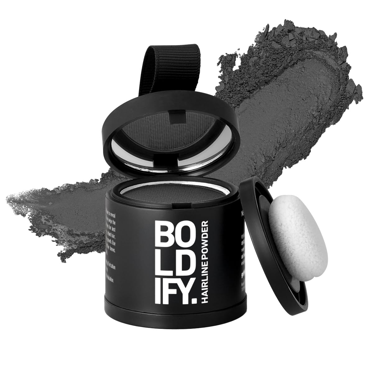 BOLDIFY Hairline Powder (LARGE, 10g) - Root Touch Up Hair Color for Gray Coverage - Bald Spot