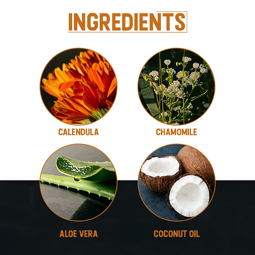 Woody's Aftershave for Men Tonic – Soothing After Shave with Aloe Vera, Calendula & Chamomile to